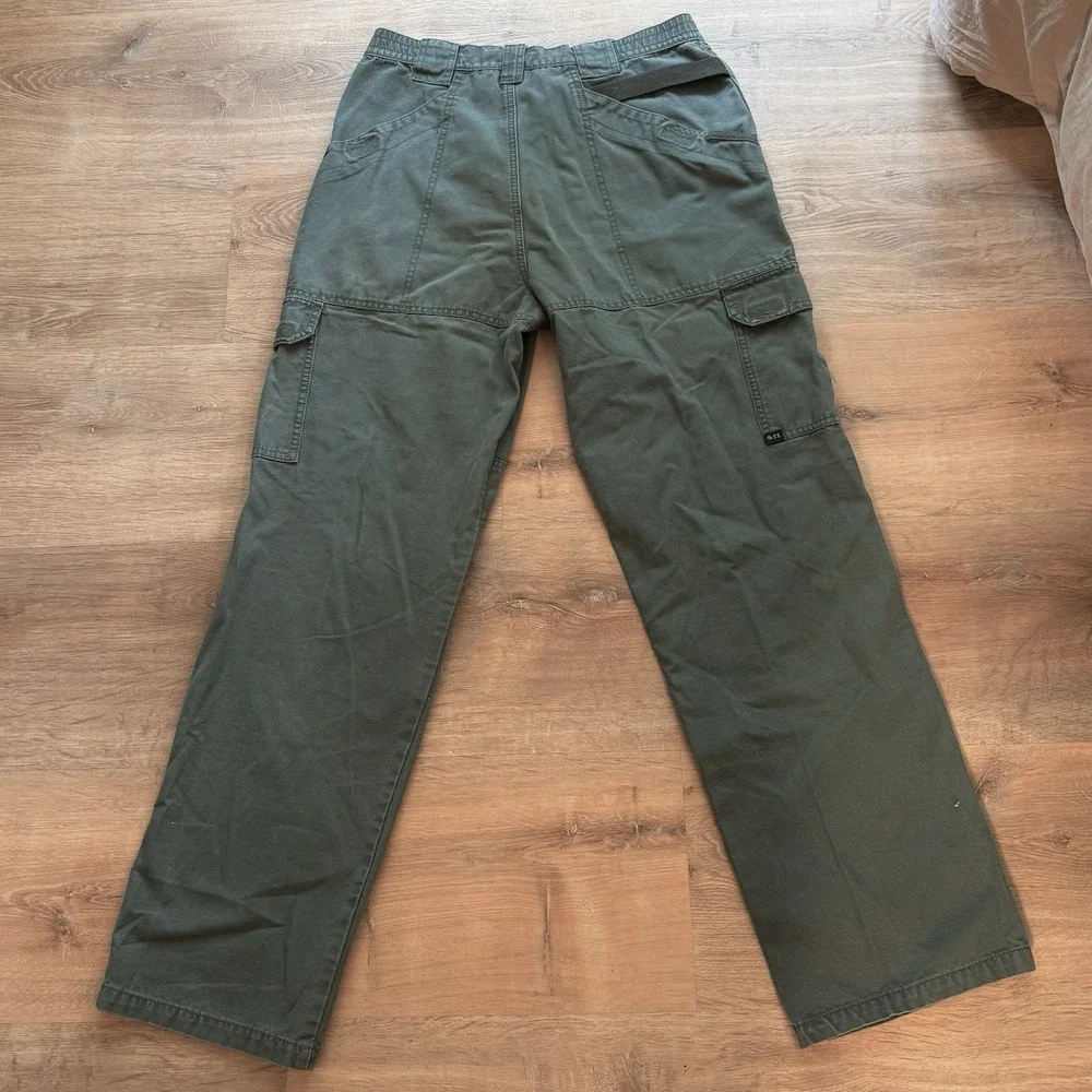5.11 Tactical Pants Mens 30x32 Distressed Cargo Canvas Workwear Utility Gorp